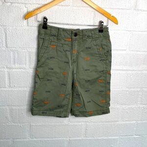 Gap Embroidered Green Fish Cargo Kids Boys Shorts sz 10